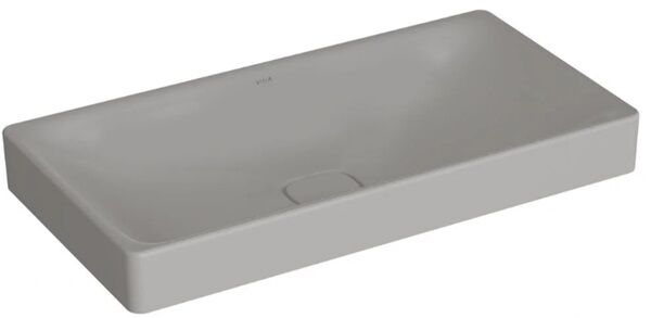 Vitra 7536B076-1398 Metropole Dikdörtgen Çanak Lavabo 80 cm M.Taş Gri