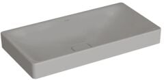 Vitra 7536B076-1398 Metropole Dikdörtgen Çanak Lavabo 80 cm M.Taş Gri