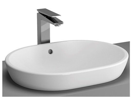VitrA 5942B003-0012 Metropole Tezgah Üstü Oval Çanak Lavabo 60 cm Parlak Beyaz
