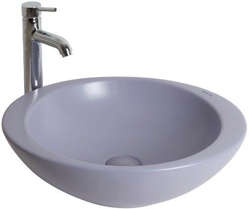 Smanni Adara Çanak Lavabo Tezgah Üstü 53x45.5 cm Mat Leylak