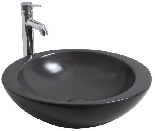 Smanni Adara Çanak Lavabo Tezgah Üstü 53x45.5 cm Mat Antrasit