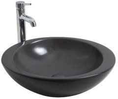 Smanni Adara Çanak Lavabo Tezgah Üstü 53x45.5 cm Mat Antrasit