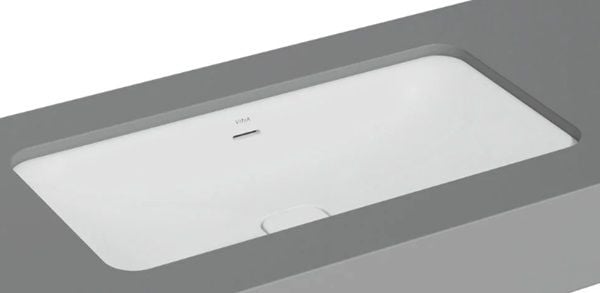 VitrA 7536B001-1082 Metropole Dikdörtgen Tezgah Altı Lavabo,80 cm, M.Beyaz