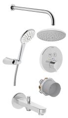 Artema Aquaheat  A49293 Ankastre Termostatik Duş Seti, Krom