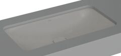 VitrA 7536B076-1083 Metropole Dikdörtgen Tezgah Altı Lavabo,80 cm, M.Taş Gri