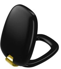 Vitra 126-483-019 Plural Klozet Kapağı Mat Siyah Altın Menteşe Yavaş Kapanır