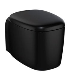 Vitra 7830B483-0090 Plural Rim-ex Asma Klozet Mat Siyah (Kanalsız) 55 Cm