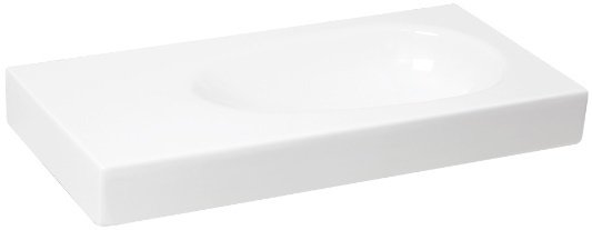 Smanni Bunda Çanak Lavabo Tezgah Üstü Beyaz  91x45 cm