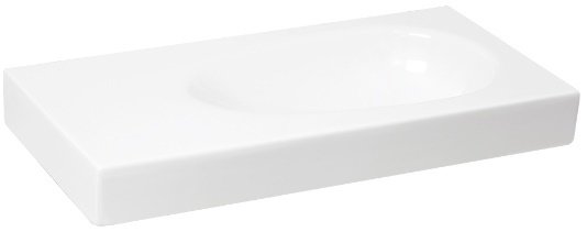 Smanni Bunda Çanak Lavabo Tezgah Üstü Mat Beyaz  91x45 cm