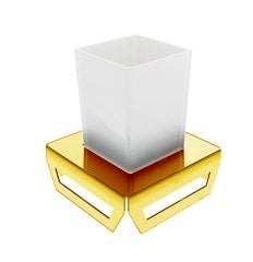Dekor Banyo SS304 Gold Tezgah Üstü Diş Fırçalık Altın
