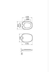 Vitra 126-401-009 Plural Klozet Kapağı Mat Beyaz Yavaş Kapanır