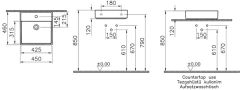 Vitra 7413B003-0001 ArchiPlan Lavabo 45 cm Beyaz