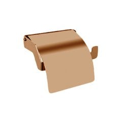 Dekor Banyo SS304 Kapaklı Tuvalet Kağıtlığı Bakır