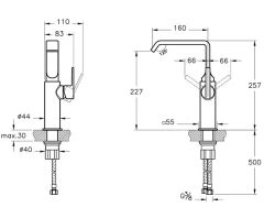 Vitra A4276529 Suit Çanak Lavabo Bataryası Soft Bakır