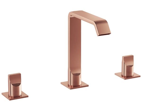 VitrA Suit A4278429 Ankastre lavabo bataryası (3 Delikli) Soft Bakır