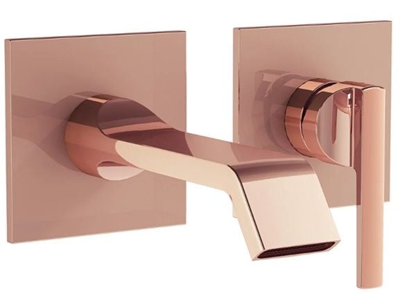 Vitra A4278229 Suit Ankastre Lavabo Bataryası (Sıva Üstü Grubu) Soft Bakır