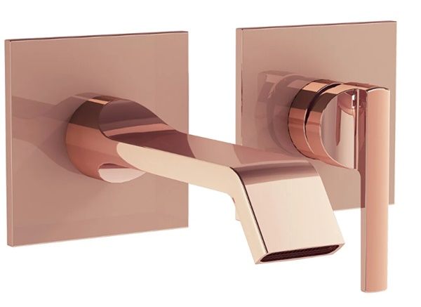 Vitra A4278229 Suit Ankastre Lavabo Bataryası (Sıva Üstü Grubu) Soft Bakır