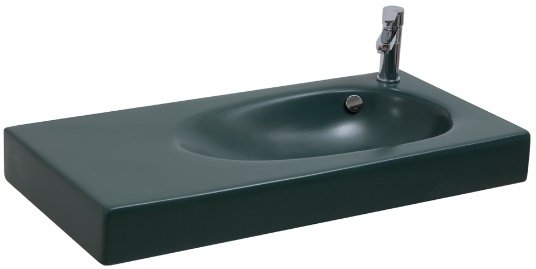Smanni Bunda BD Çanak Lavabo Tezgah Üstü Mat Zümrüt 91x45