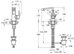 Bataryası (Sifon Kumandalı)Parlak Siyah