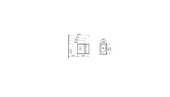 Vitra 53024 S50+ Lavabo Dolabı 45 Cm, Altın Kiraz Sol