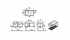 Vitra 64084 Equal Lavabo Ünitesi 80 Cm Parlak Beyaz