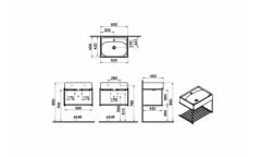 Vitra 64082 Equal Lavabo Ünitesi 60 Cm Parlak Beyaz