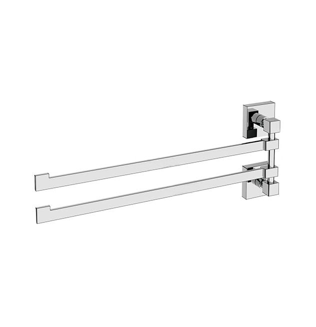 Dekor Banyo Corner Lux İkili Döner Uzun Havluluk Krom