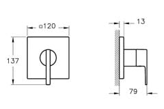 Vitra A4283729 Suit Ankastre Duş Bataryası(Sıva Üstü Grubu)Soft Bakır