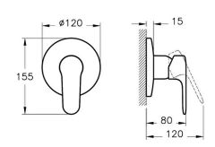 Vitra A47126 AquaSee Fotoselli (Pilli)Temassız Lavabo Bataryası Krom