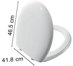 VitrA 106-003R009 Memoria Klozet Kapağı Parlak Beyaz Yavaş Kapanır