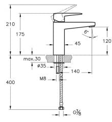 Vitra A47131 AquaSee Fotoselli (Elektrikli )Temassız Lavabo Bataryası Krom