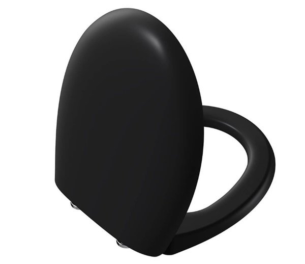 Vitra 106-483R009 Memoria Klozet Kapağı Mat Siyah Yavaş Kapanır