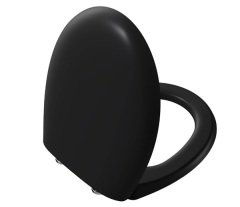 Vitra 106-483R009 Memoria Klozet Kapağı Mat Siyah Yavaş Kapanır