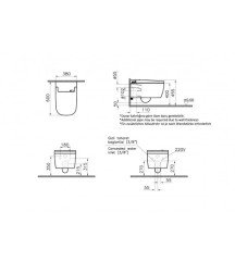Vitra 5674b403-6194 V-Care Akıllı Klozet Confort Beyaz Rimex (Kanalsız)