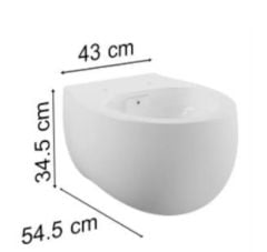 VitrA 5885B401-0559 Memoria Asma Klozet Mat Beyaz Rimex (Kanalsız)