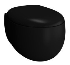VitrA 5885B483-0559 Memoria Asma Klozet Mat Siyah Rimex (Kanalsız)