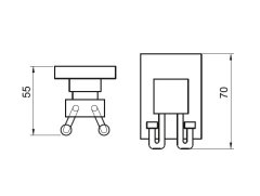 Dekor Banyo Corner İkili Askı Krom