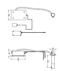 Vitra A47021 AquaSee Ankastre Fotoselli Lavabo Bataryası (Tek Su Girişli -Pilli) Krom