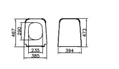 Vitra 119-476-009 Equal Klozet Kapağı Mat Taş Gri Yavaş Kapanır