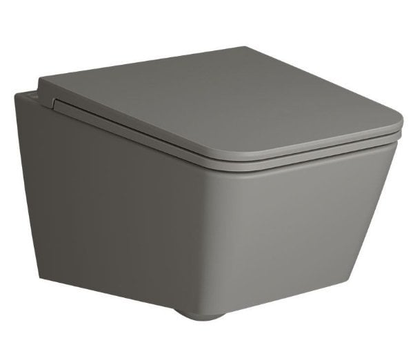 Vitra 7245B476-0090 Equal Asma Klozet Taş Gri Rimex (Kanalsız)