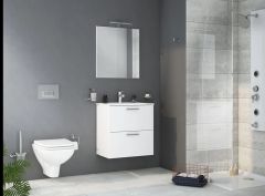 Vitra Mia 75021 Banyo Dolabı Seti 60Cm,Çekmeceli P.Beyaz