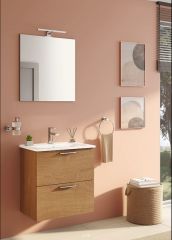Vitra Mia 67092 Banyo Dolabı Seti 60Cm,Çekmeceli Altın Meşe