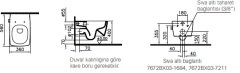 VitrA 7672B003-1684 Metropole Asma Klozet Parlak Beyaz Rimex Entegre Ara Musluklu