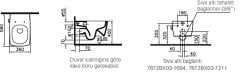 VitrA 7672B003-1684 Metropole Asma Klozet Parlak Beyaz Rimex Entegre Ara Musluklu