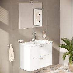 Vitra Mia 75024 Banyo Dolabı Seti 80Cm,Çekmeceli P.Beyaz