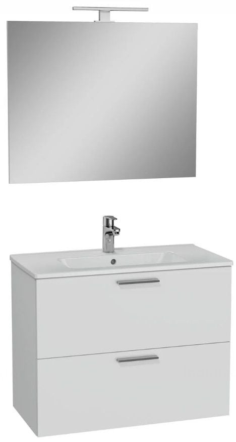 Vitra Mia 75024 Banyo Dolabı Seti 80Cm,Çekmeceli P.Beyaz