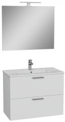 Vitra Mia 75024 Banyo Dolabı Seti 80Cm,Çekmeceli P.Beyaz