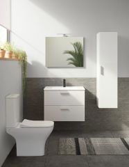 Vitra Mia 75024 Banyo Dolabı Seti 80Cm,Çekmeceli P.Beyaz
