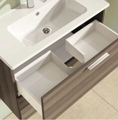 Vitra Mia 75101 Banyo Dolabı Seti 80Cm,Çekmeceli Cordoba
