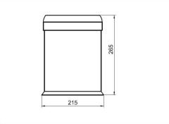 Dekor Banyo SS430 Paslanmaz Çöp Kovası 5 Lt.
